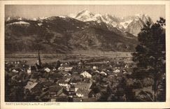VINTAGE POSTCARD Partenkirchen Mr  Alp U Azugspitze