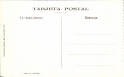 VINTAGE POSTCARD Barcelona Fuentes of Plaza Cataluna