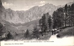 CPA Loueche les Bains Le Promenade Geneve