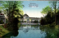 CPA Wiesbaden Kurhaus Mit Weiher Casino averc etang Kurhouse and Pond 