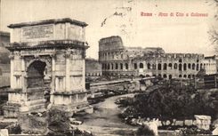 CPA Roma Arco di Tito Colosseo 