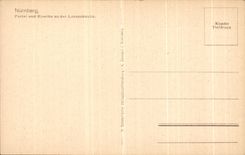 Der porta Lorenzkirche del ano de la arandela del remache de Nurnberg Und de la POSTAL de la VENDIMIA