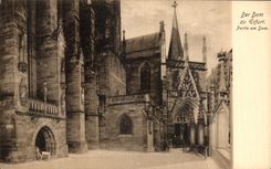 VINTAGE POSTCARD Der Dom Zu Erfurt Oest Left amndt Dom
