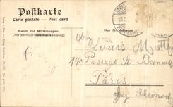 VINTAGE POSTCARD Gruss vom Fuchs amndt Buckel EIB Strassburg