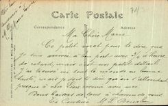 VINTAGE POSTCARD Trawl net On the Saone the Chabas public garden and the College of the Girls