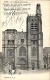 CPA Sens La Cathedrale Saint Etienne