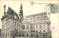 CPA Sens Abside du Nouvel Hotel de Ville