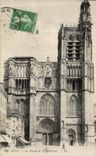 CPA Sens La Facade de la Cathedrale