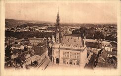 CPA Sens Vue De L Hotel De Ville a Vol D oiseau