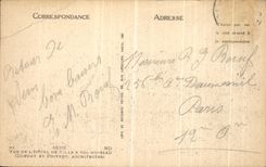 CPA Sens Vue De L Hotel De Ville a Vol D oiseau