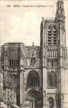 CPA Sens Facade de la Cathedrale