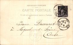 CPA Sens Panorama Train