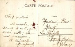 CPA Sens La Statue du Baron Thenard