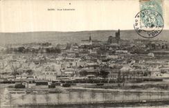 CPA Sens Vue Generale Trains