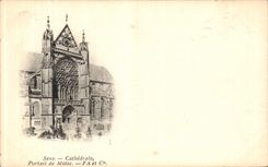 CPA Sens Cathedrale Portail de Moise