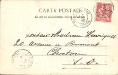 CPA Sens L Hotel de Ville facade place Drapes