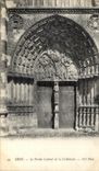 CPA Sens La Porche Central de la Cathedrale