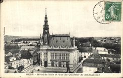 CPA Sens Hotel de Ville et Vue du Quartier de Madagascar
