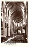 CPA Sens la Cathedrale La Nef Vue de l Entree