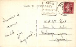 CPA Sens Yonne Ses Environs Les bords de l Yonne Pecheur