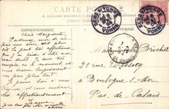 CPA Sens Monument patriotique inaugure le 27 mars 1904