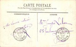 CPA Sens Vue sur le Quartier de Madagascar et l hotel de ville