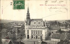 CPA Sens Vue Panoramique de l Hotel de Ville