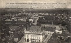 CPA Sens Panorama de la partie nord de la Ville