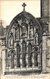 CPA Vezelay La grande verriere de la facade de la basilique de la Madeleine 