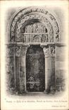 CPA Vezelay Eglise de la Madeleine Portail du Narthex Porte de gauche 
