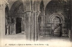 CPA Vezelay Eglise de la Madeleine Vue de Narthex