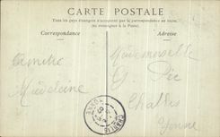 CPA Vezelay Eglise de la Madeleine Portail du Narthex Porte de gauche 