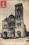 CPA Vezelay Facade Eglise de la Madeleine 