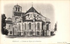 CPA Vezelay L Abside de L Eglise de la Madeleine
