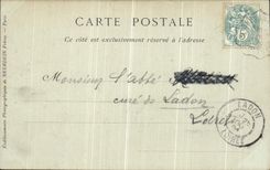 CPA Vezelay Eglise de la Madeleine Le portail du Narthex