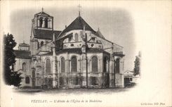 CPA Vezelay L Abside de L Eglise de la Madeleine