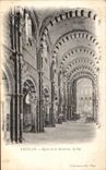 CPA Vezelay Eglise de la Madeleine La Nef