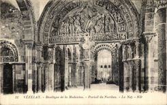 CPA Vezelay Basilique de la Madeleine Portail de Narthex