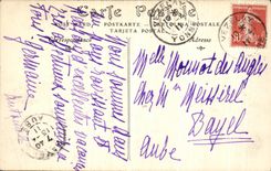 CPA Vezelay Eglise De La Madeleine Portail du Narthex Tympan