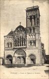CPA Vezelay Facade De L Eglise De La Madeleine 