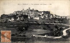 CPA Vezelay Vue Generale Cote Ouest 