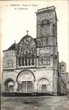 CPA Vezelay Facade Eglise de la madeleine