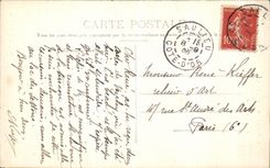 CPA Vezelay Facade Eglise de la madeleine