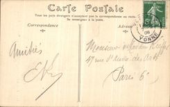 CPA Vezelay Eglise de la Madeleine Portail de Narthex Porte de Gauche