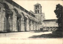 CPA Vezelay Eglise Vue d ensemble Cote Sud