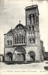 CPA Vezelay Facade de L Eglise de la Madeleine 