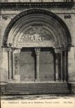 CPA Vezelay Eglise de la Madeleine Portail Central
