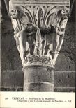 CPA Vezelay Basilique de la Madeleine Chapiteau d une Colonne engagee Du Narthex 