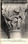 CPA Vezelay Basilique de la Madeleine Chapiteau de la neuviemme colonne l ange de lumiere