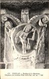 CPA Vezelay Basilique de la Madeleine Chapiteau du Troisieme Pilier de la Nef Cote Est 
